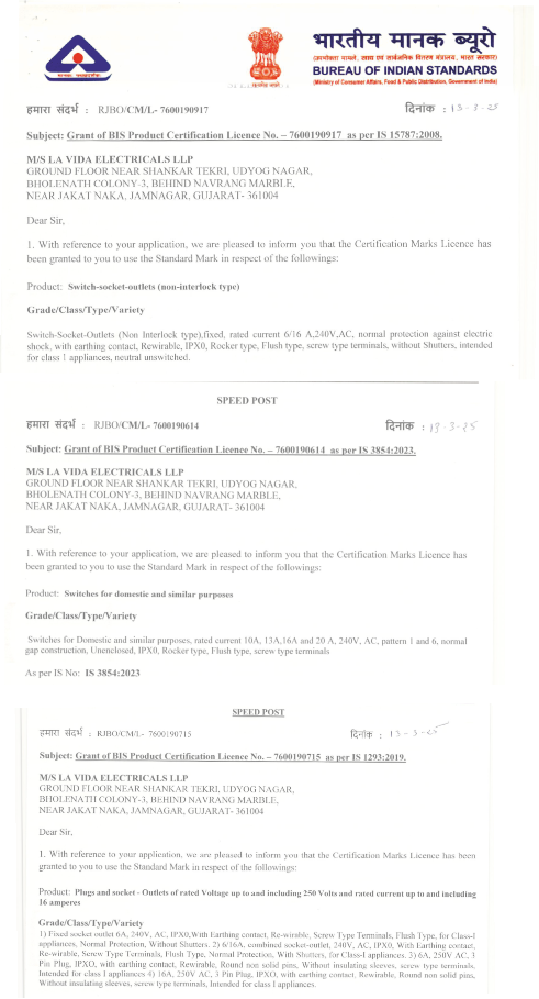 BIS Certificate