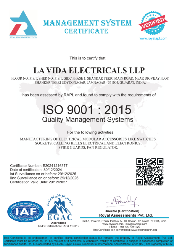 ISO Certificate
